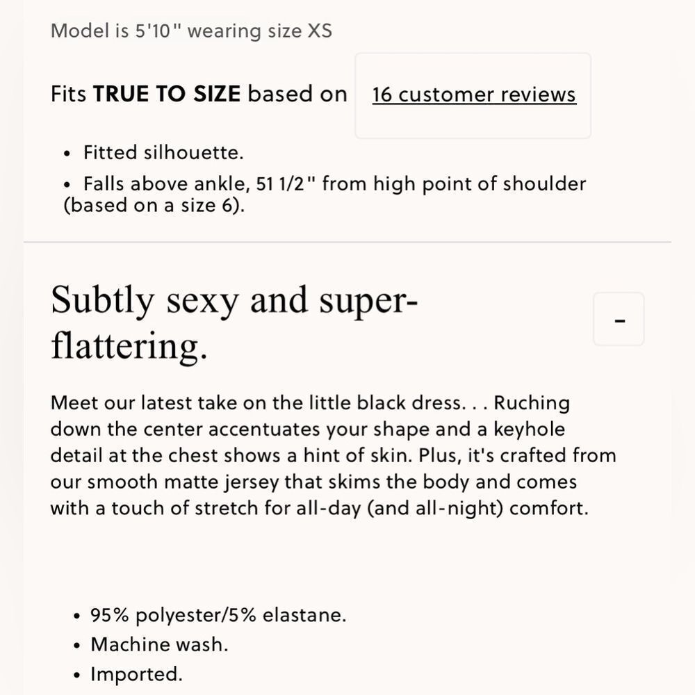 NWT J CREW Ruched center-seam dress in matte jersey in black - Picture 6 of 7